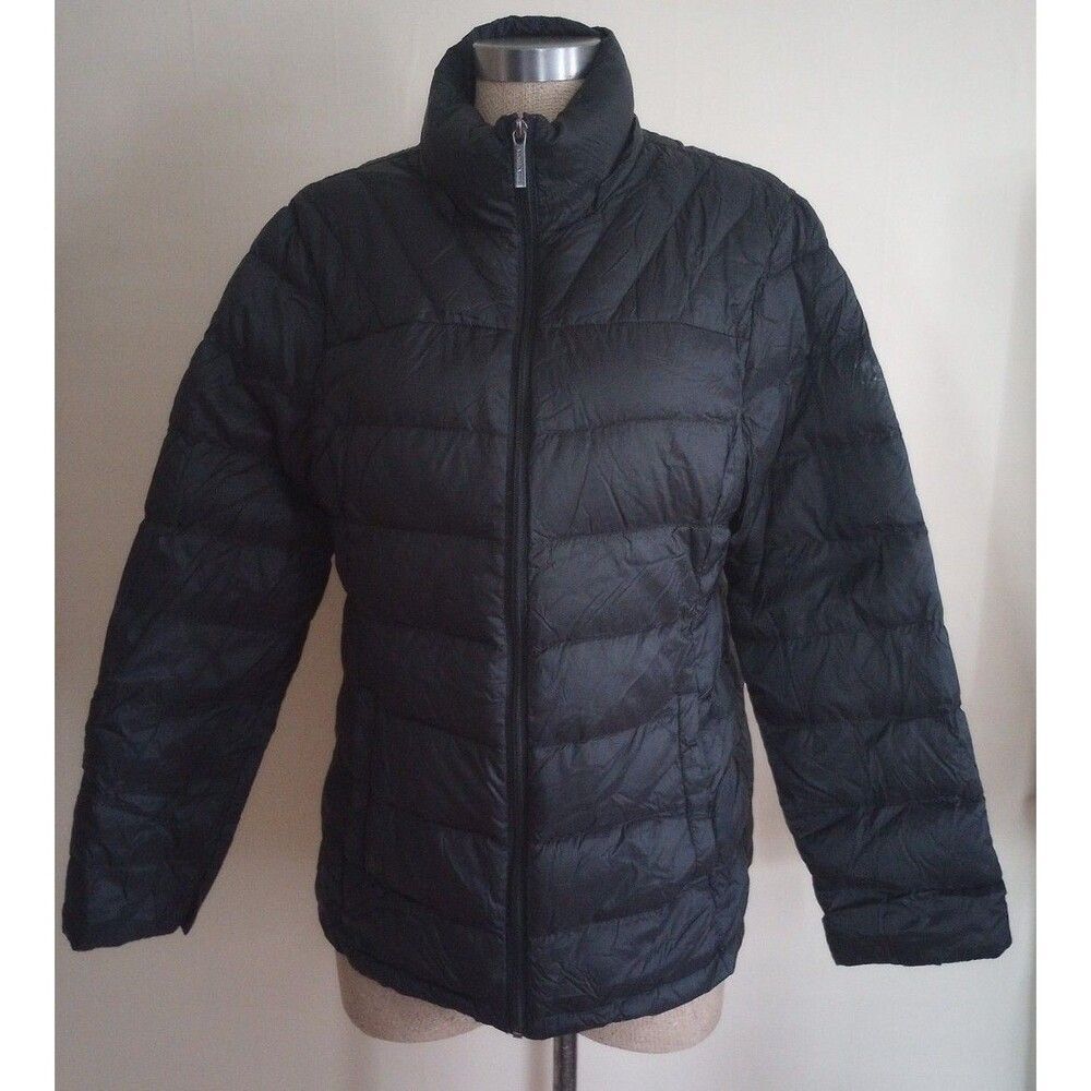 Michael Kors Jacket Womens Size Large Black Packable Down Fill Puffer Casual